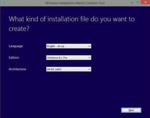 Logiciel d'OEM DVD de professionnel de Microsoft Windows 8,1 avec le bit bit/32 de COA 64