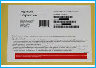 Garantie à vie de permis d'Eniune de bit du logiciel 64 de Microsoft Windows 10 anglais de version pro
