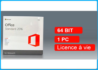 Pro bit bit/64 de la norme 32 de Microsoft Office 2016 véritables autocollant de DVD + de COA