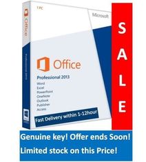 Logiciel de professionnel de Microsoft Office 2013 pro plus le paquet au détail + permis véritable standard