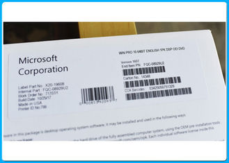 OEM de paquet de logiciel de Microsoft Windows 10 authentiques de permis de fenêtres pro code principal de 32/64 bits