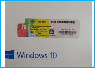 permis véritable FQC-08930 de Windows 10 Fpp de disque du pro logiciel DVD de 64bit Microsoft Windows 10