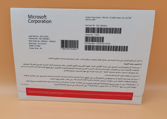 Langue principale FQC -08983 de l'arabe de l'original 100% de permis de Coa d'OEM du bit DVD du professionnel 64 de Windows 10