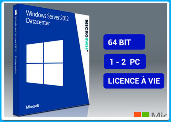 Gagnez le serveur DataCenter 2012 5 calories, la clé 2012 d'OEM de serveur de Microsoft Windows