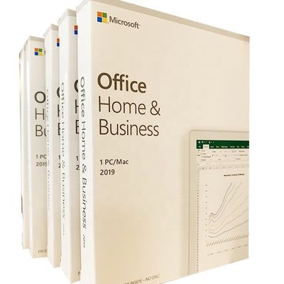 Maison de Microsoft Office 2019 et caisse en ligne de vente au détail de version d'activation du code langue d'anglais des affaires 100% HB 2019
