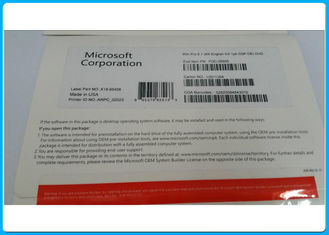 32 paquet DVD de Microsoft Windows 8,1 de bit du bit 64 pro pour le paquet d'OEM de logiciel de fenêtres