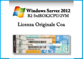 Datacenter 64-bit de CALS sever2012 de VM /5 de l'unité centrale de traitement 2 d'OEM 2 de la norme 2012 R2 X de serveur de Microsoft Windows