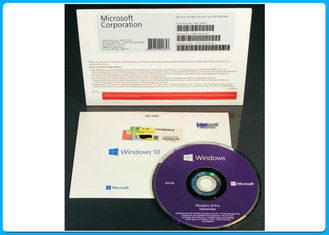 64 logiciel de Microsoft Windows 10 de permis d'OEM du bit DVD pro, pro/à la maison d'OEM paquet de win10