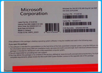 Boîte au détail 1PK paquet d'OEM 2CPU/2VM de DVD de Windows Server 2012 standard de l'anglais de R2 X64