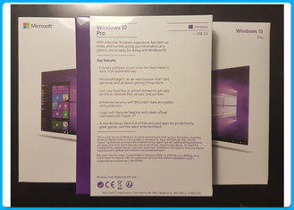 Boîte de vente au détail de Windows 10, pleins autocollant de Coa de bit du bit 64 de la victoire 10 de version pro 32 + éclair d'Usb