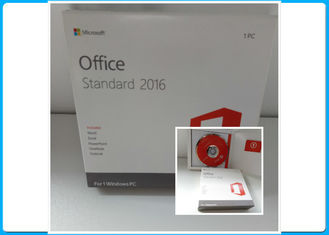 Retailbox de dvd de Microsoft Office 2016 véritables, bureau 2016 standard et données standard du bureau HB