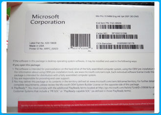 Attache PRINCIPALE VÉRITABLE d'email d'OEM DVD de pleine version 64-bit professionnelle de Microsoft Windows 10