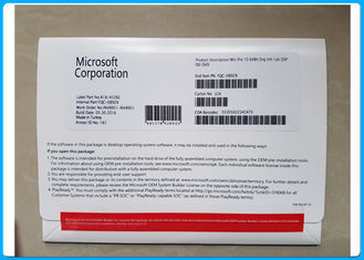 Permis professionnel Sticke de COA des logiciels 10 en ligne 32bit 64bit de Microsoft Windows d'activation