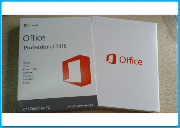 Bureau 2016 de Retailbox de professionnel de Microsoft Office 2016 pro plus la clé/permis + commande d'instantané de 3,0 USB