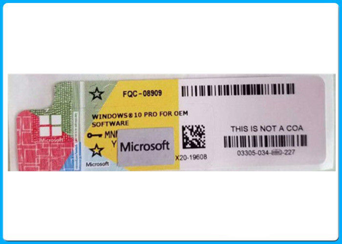 Globalement pro clé de produit de vente au détail de logiciel de Microsoft Windows 10, pro paquet Win10
