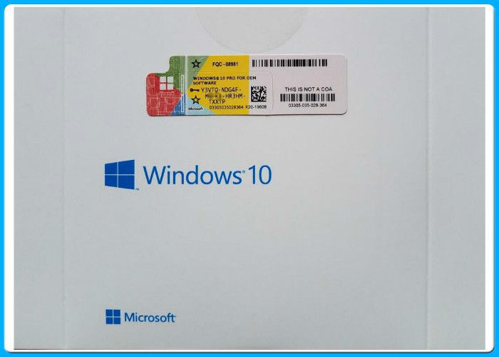 Pro bit scellé véritable DVD du logiciel 64 de Microsoft Windows 10 avec le permis d'OEM
