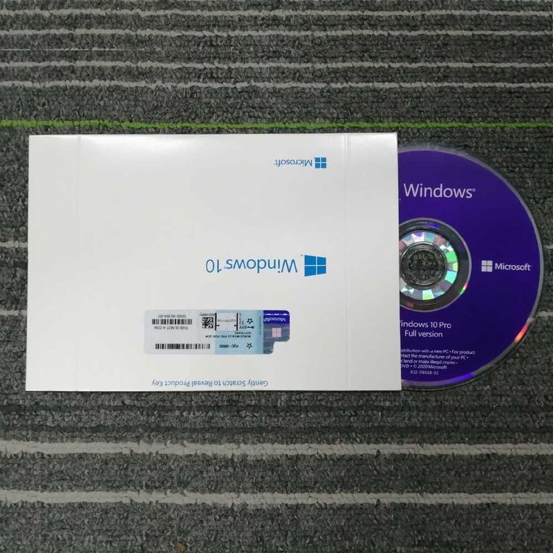 Pro 64BIT DVD version d'Allemand d'autocollant de COA de permis d'OEM de Microsoft Windows10